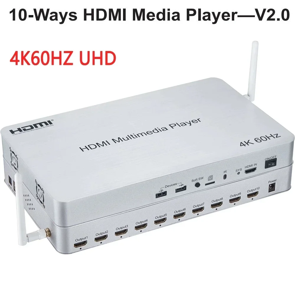 4K Media Player - مشغل وسائط متعددة HDMI بـ 10
