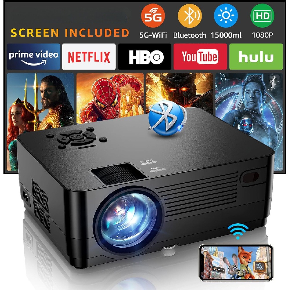 Home Cinema Tv Screen - جهاز عرض أفلام بدقة 1080 بكسل