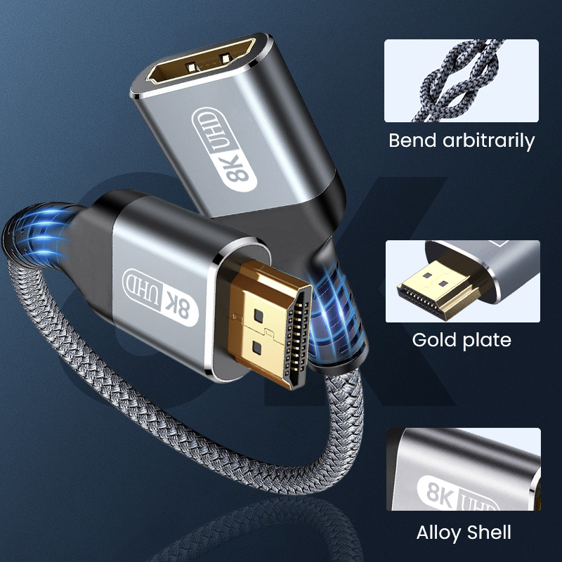 8K HDMI تمديد كابل HDMI 2.1 ذك - مراجعة 4K Media Player وسعره