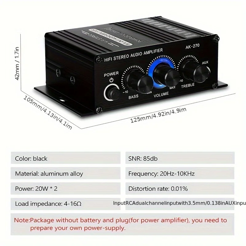 مضخم صوت AK-270 HIFI، قناة 2.0 - مراجعة Home Cinema Installation وسعره