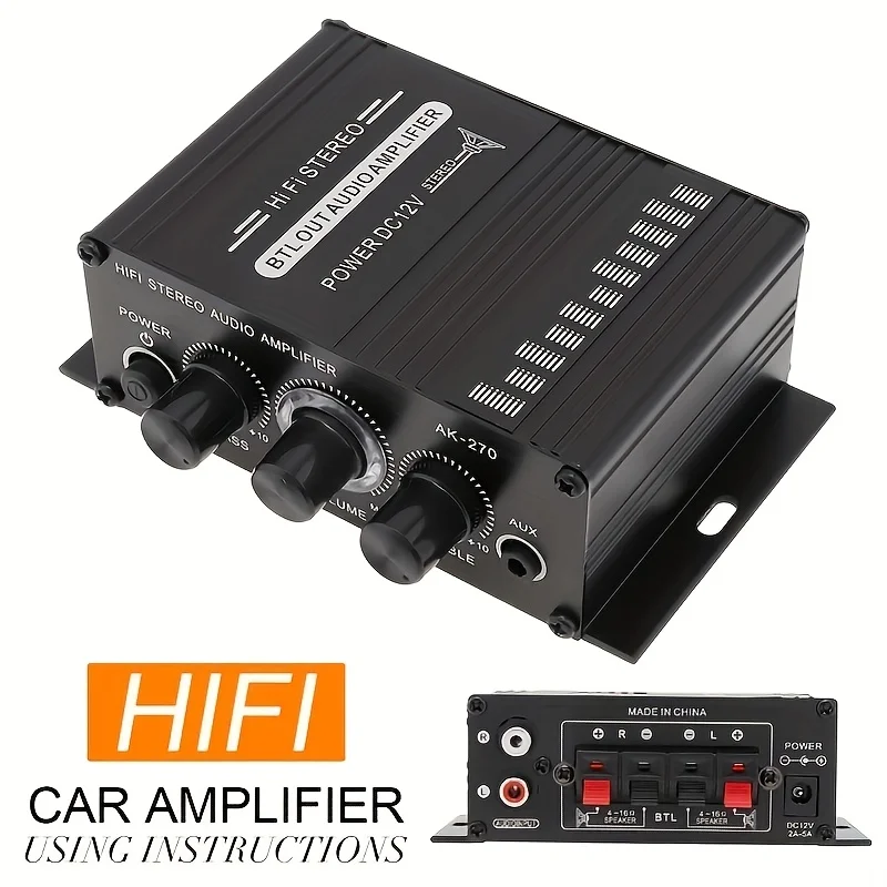 مضخم صوت AK-270 HIFI، قناة 2.0 - مراجعة Home Cinema Installation وسعره