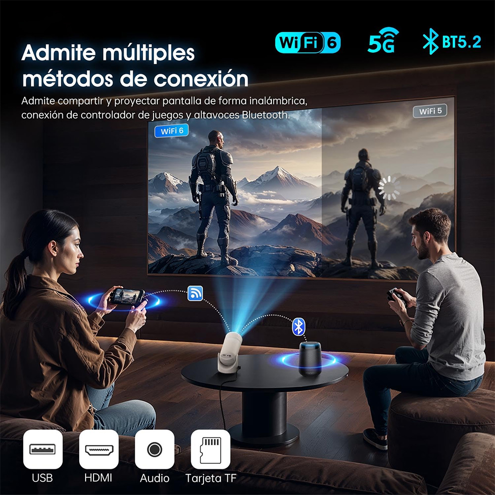جهاز عرض محمول MRSVI، مشغل سين - مراجعة Home Cinema Tv Screen وسعره