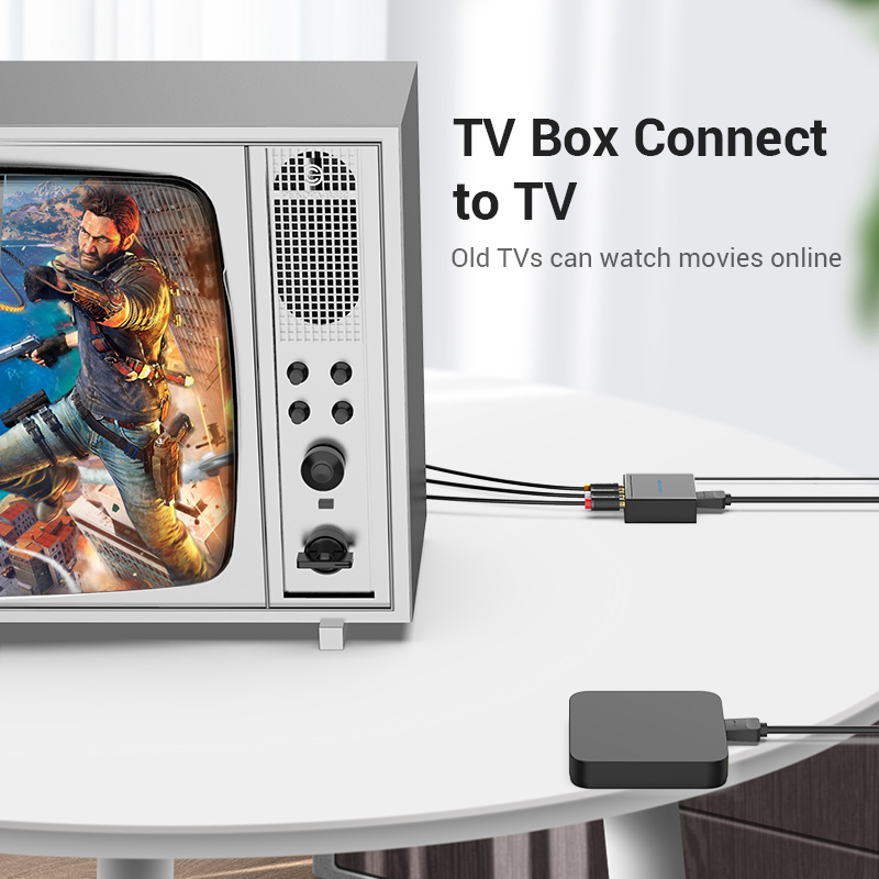 Vention HDMI إلى AV RCA محول H - مراجعة Home Cinema Hdmi وسعره
