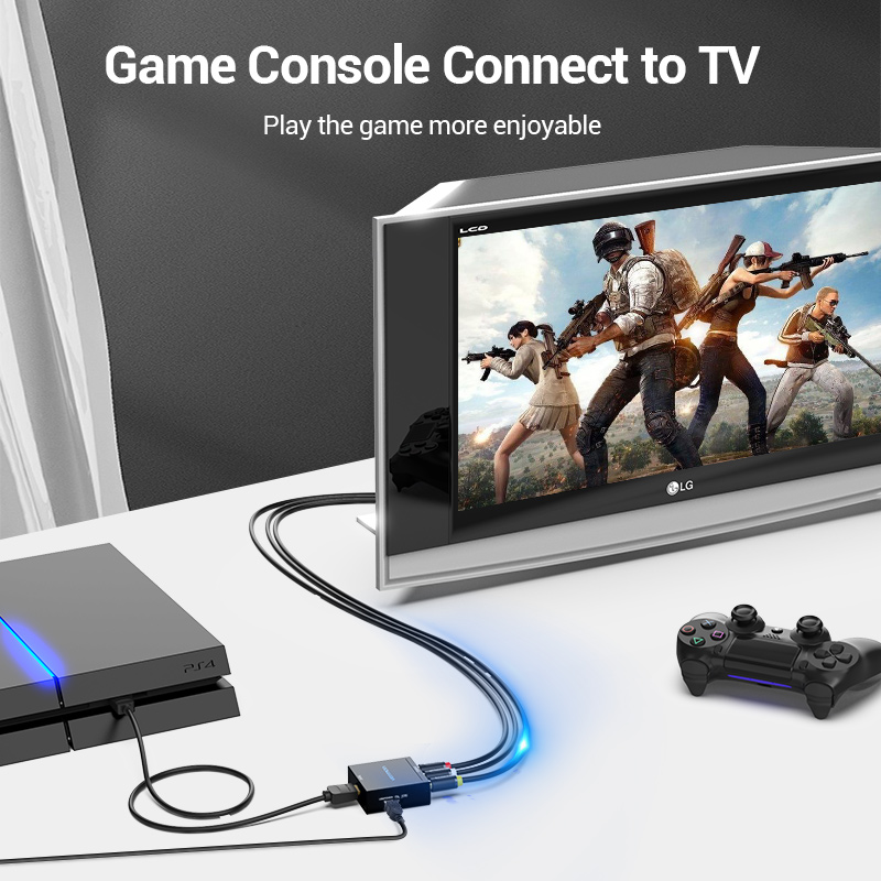 Vention HDMI إلى AV RCA محول H - مراجعة Home Cinema Hdmi وسعره