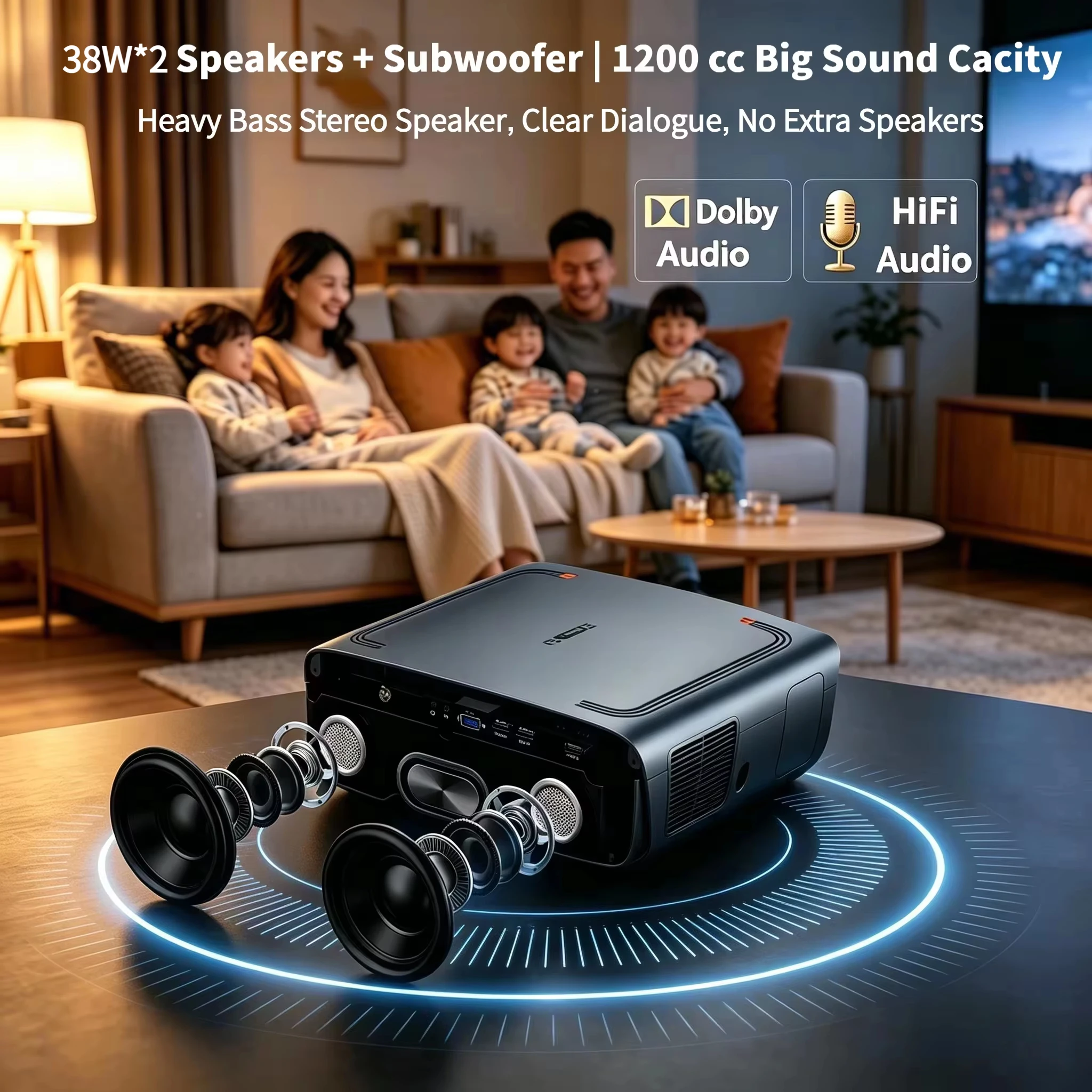 جهاز عرض S7 بدقة 4200ANSI ودقة - مراجعة Home Cinema Tv Screen وسعره