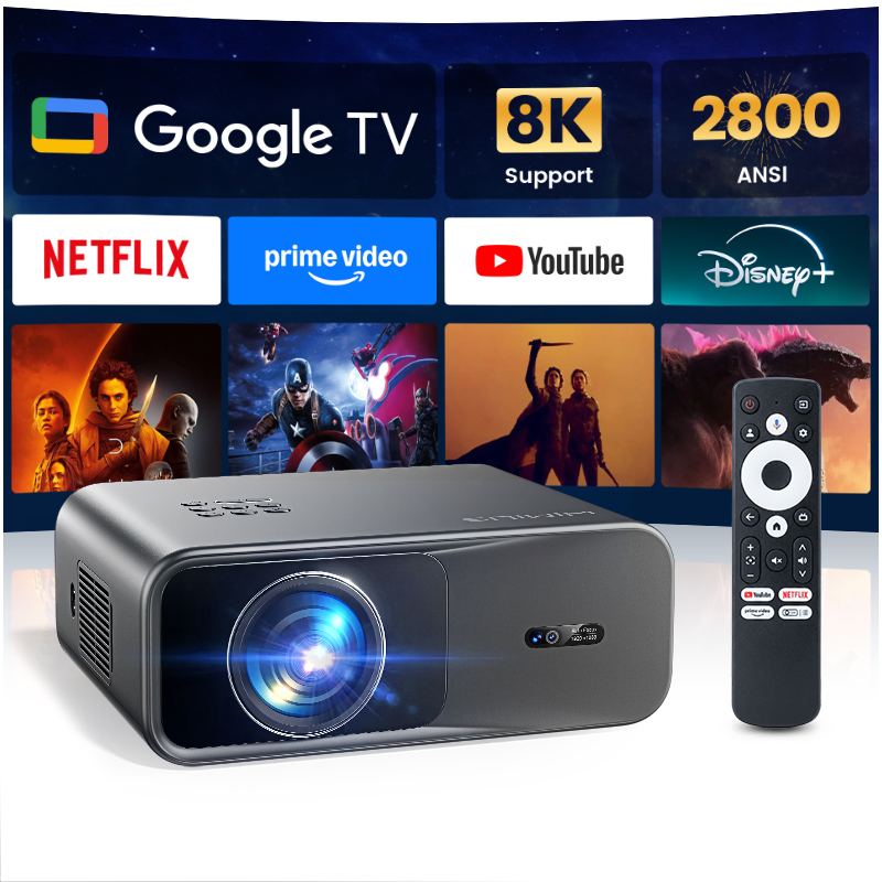 جهاز عرض Wimius G1 4K مع نظام  - مراجعة Home Cinema Hdmi وسعره