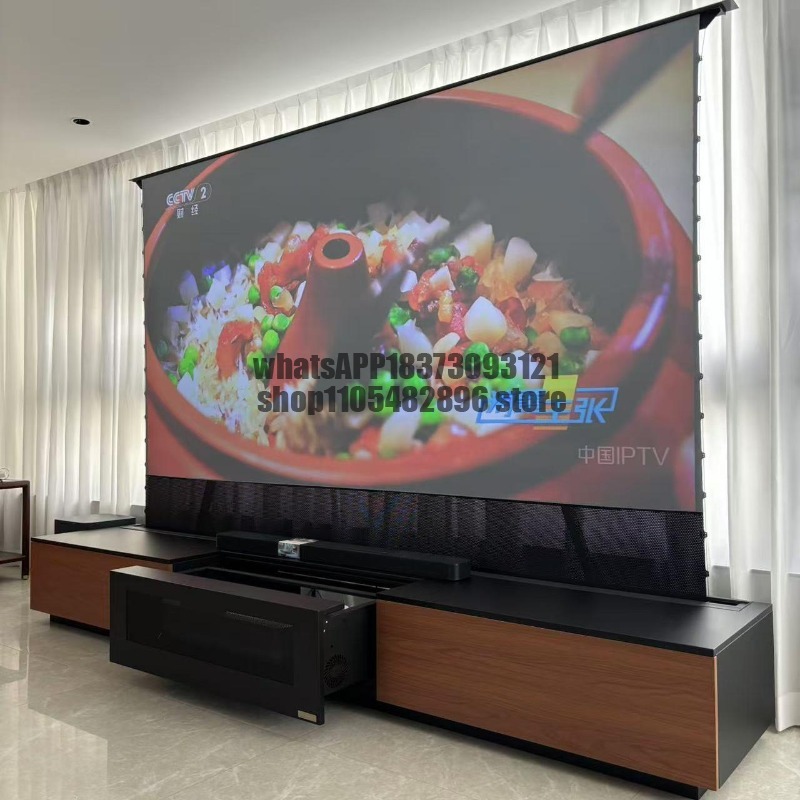 خزانة تلفزيون ليزر مدمجة مع شا - مراجعة Home Cinema Tv Screen وسعره