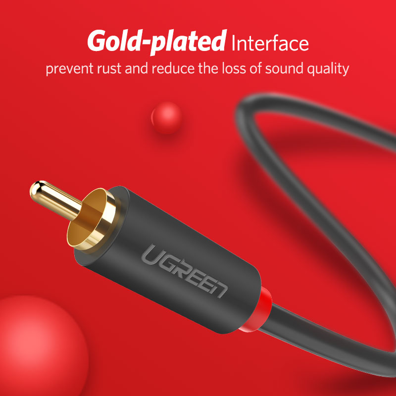 UGREEN 2RCA إلى 2 RCA الذكور إ - مراجعة Home Cinema Installation وسعره