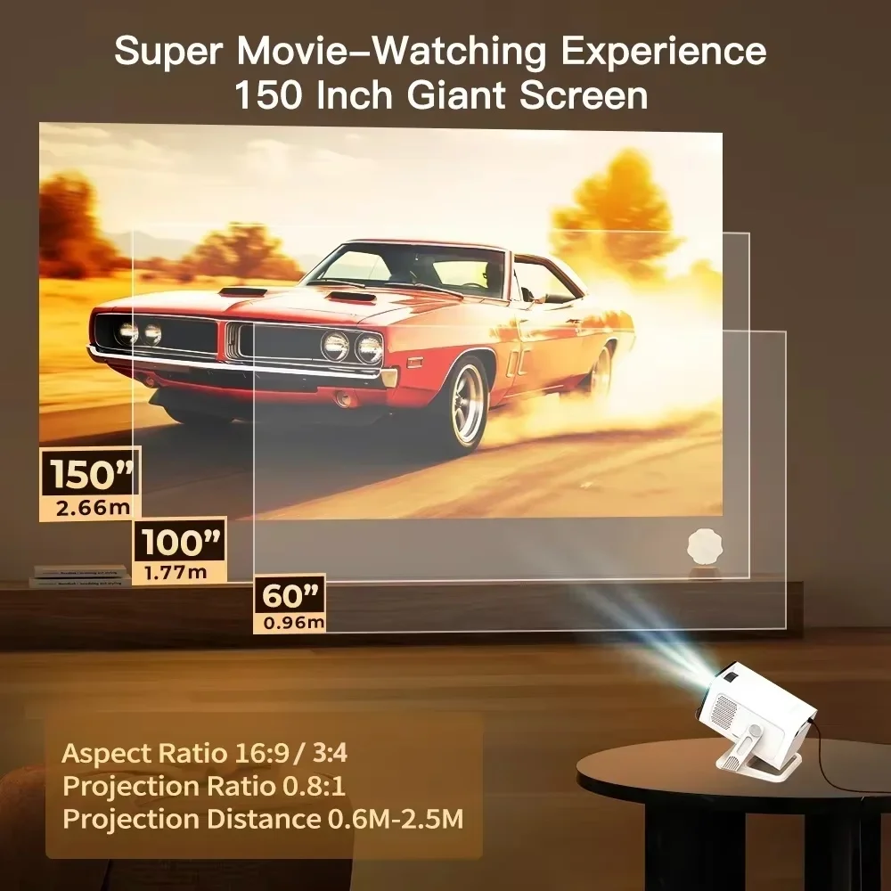 جهاز عرض صغير مع واي فاي 6 وبل - مراجعة Home Cinema Hdmi وسعره