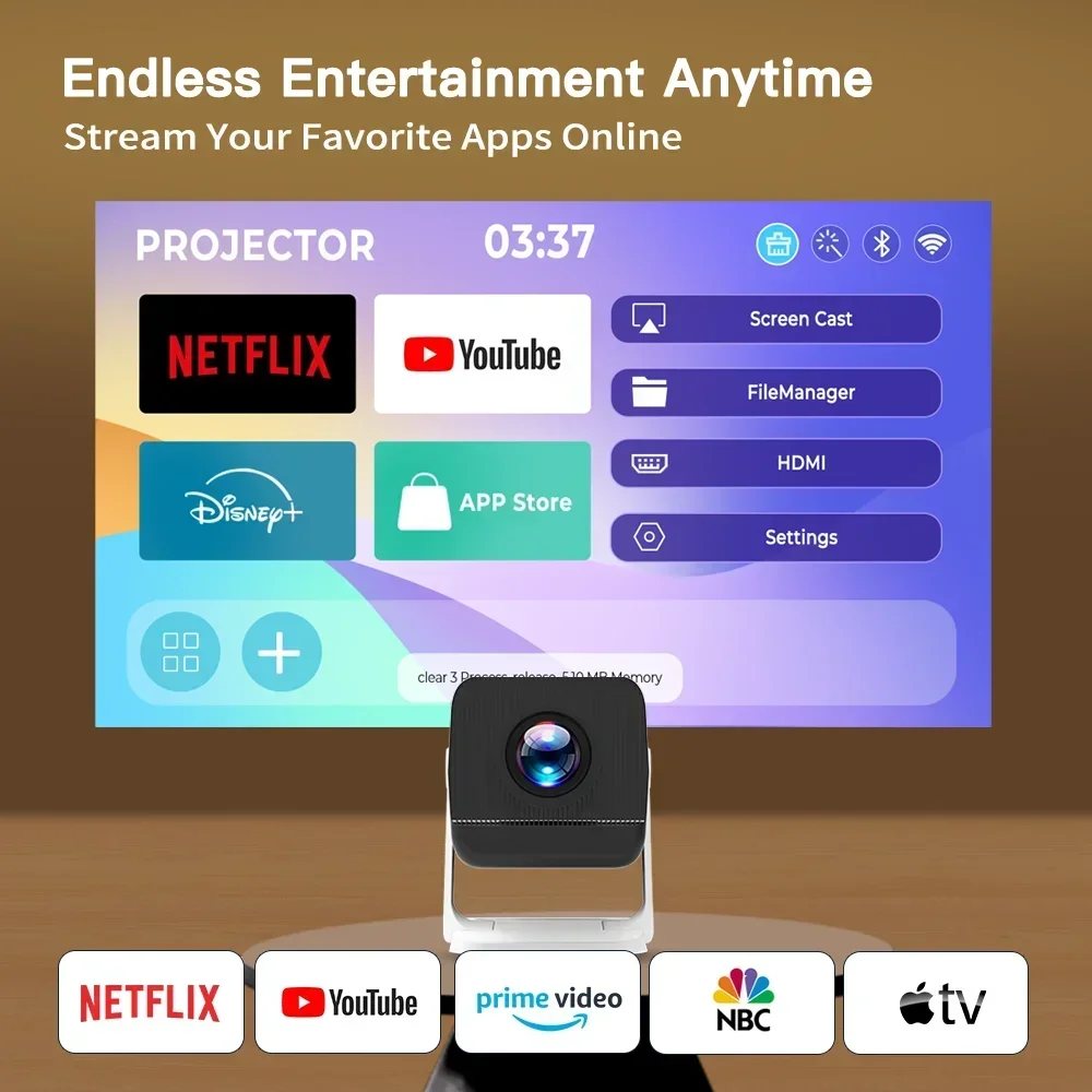 جهاز عرض صغير مع واي فاي 6 وبل - مراجعة Home Cinema Hdmi وسعره