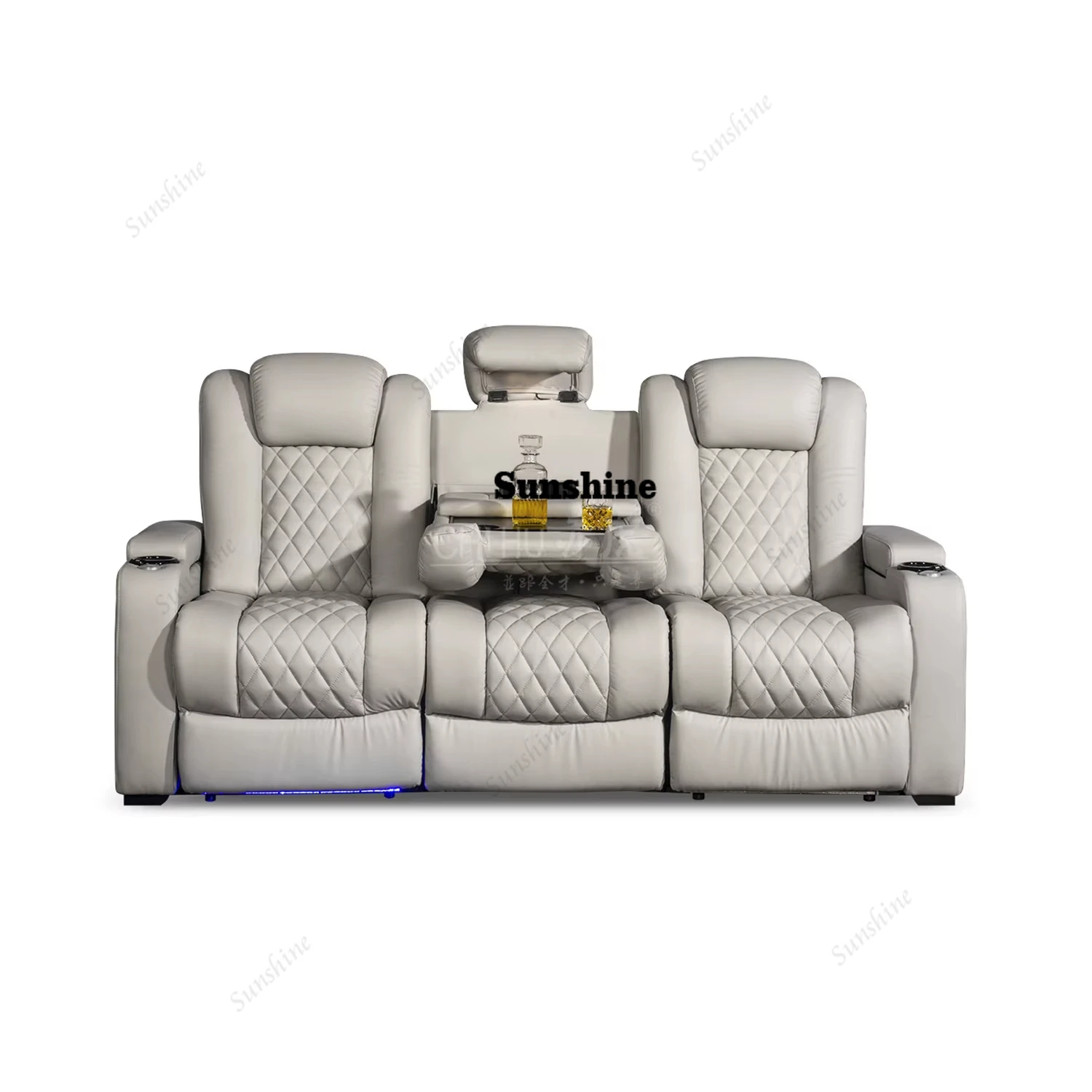 أريكة سينما كهربائية بيضاء الل - مراجعة Home Cinema Interiors وسعره