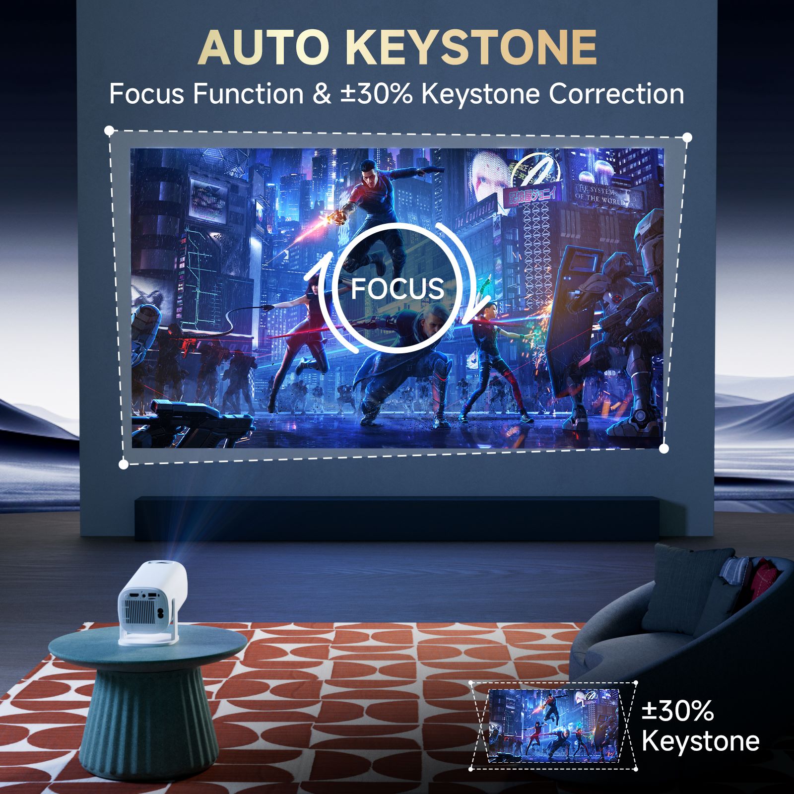 جهاز عرض صغير ذكي P30 PRO يعمل - مراجعة Home Cinema Hdmi وسعره