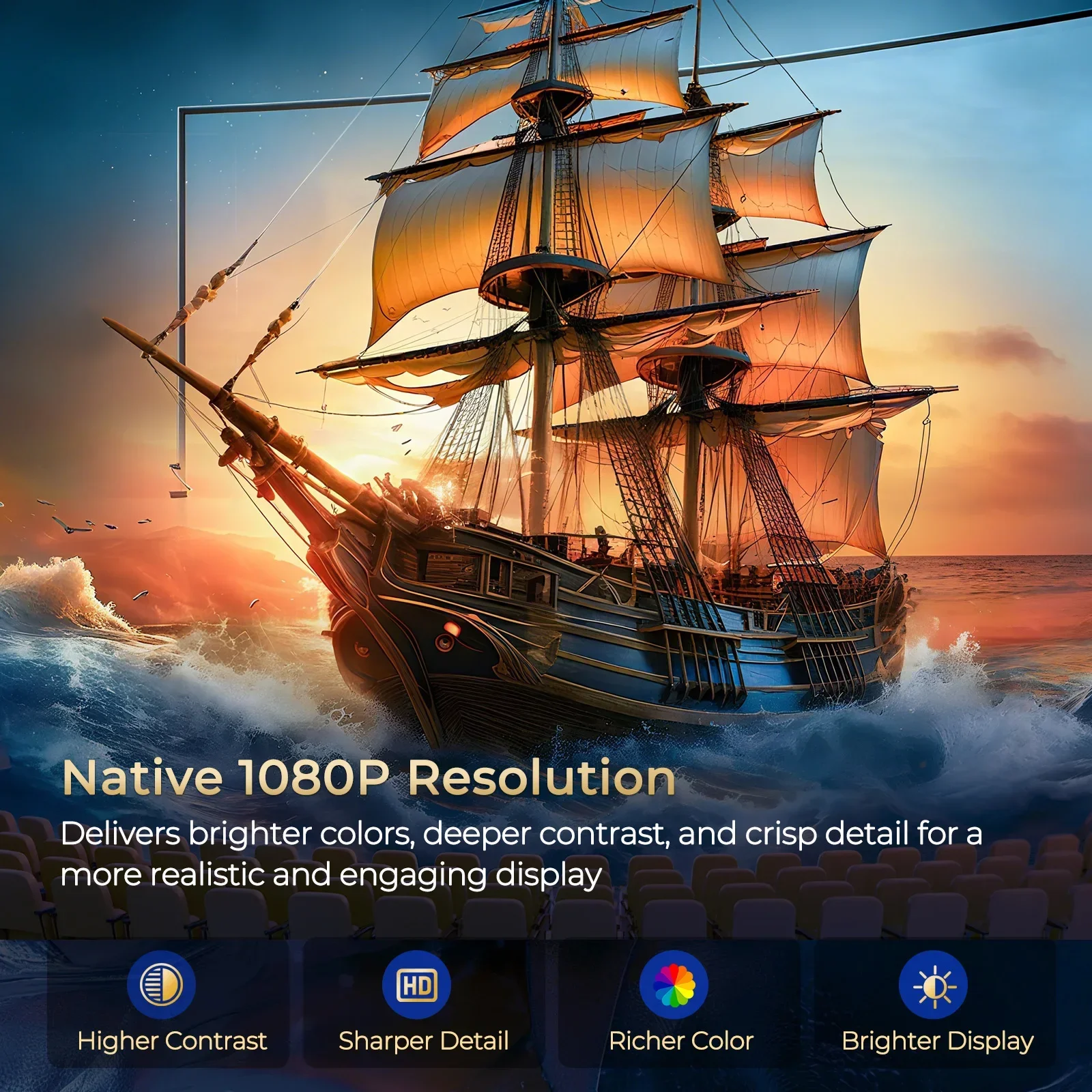 جهاز عرض LynCast 4K X3AQ 500AN - مراجعة Home Cinema Hdmi وسعره