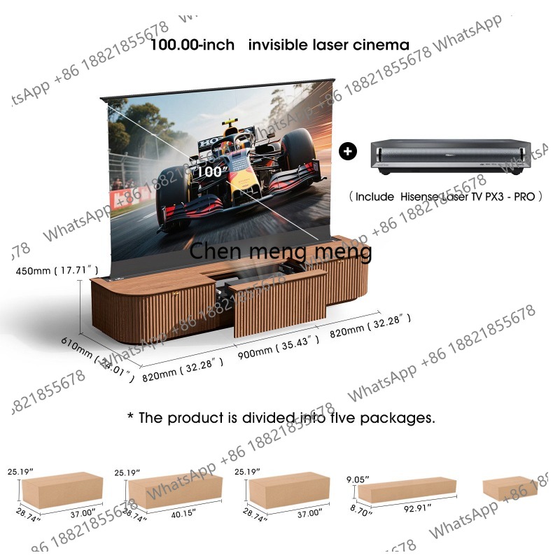 خزانة تلفزيون ليزر مدمجة من ال - مراجعة Home Cinema Tv Screen وسعره